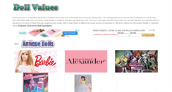 Desktop Screenshot of dollvalues.com