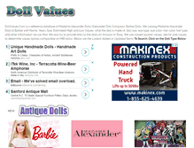 Tablet Screenshot of dollvalues.com